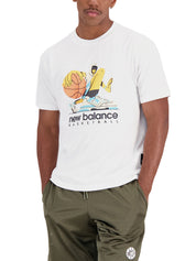 T-shirt Bianco New Balance