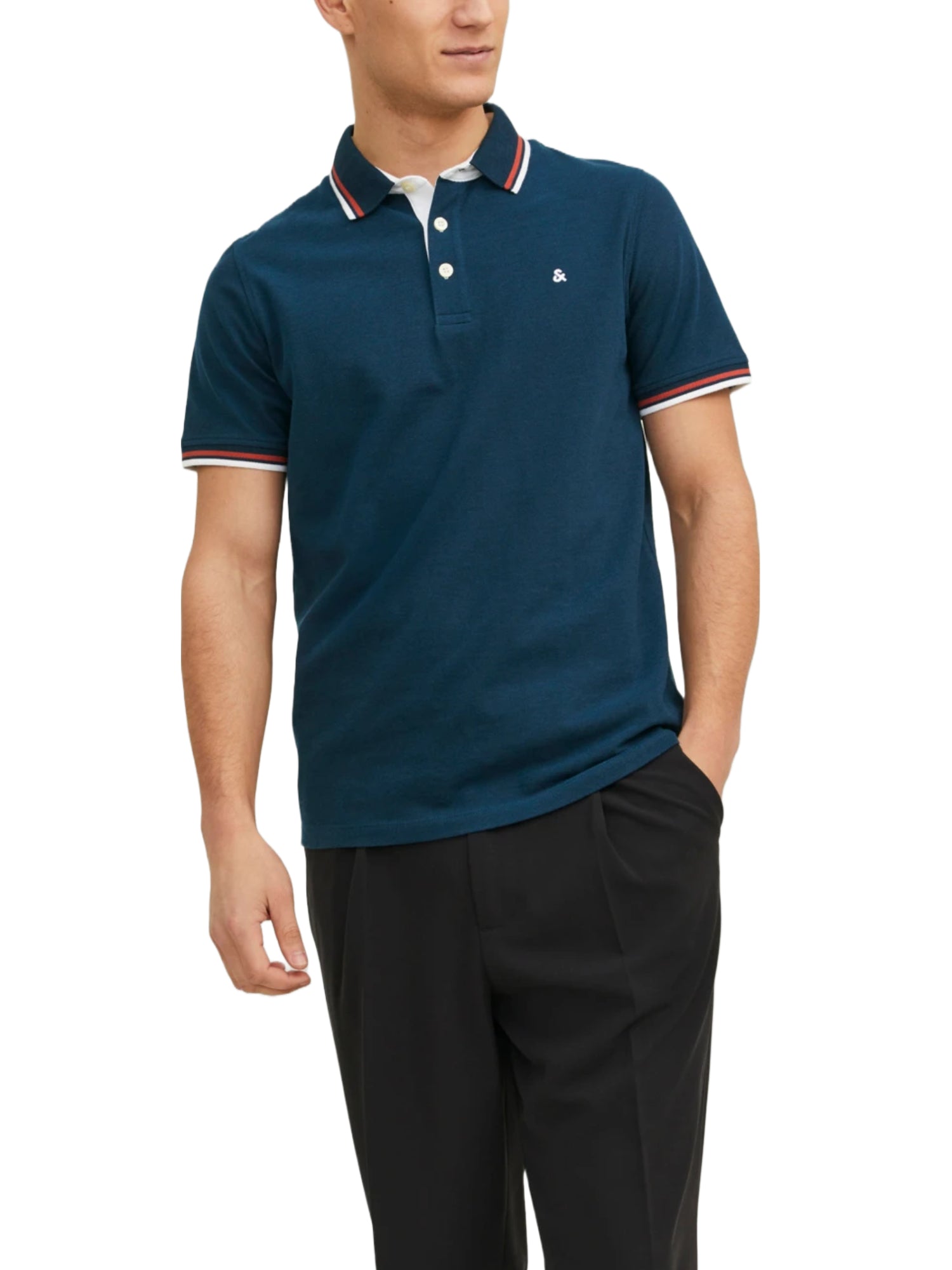 Polo Blu Bianco Jack&jones