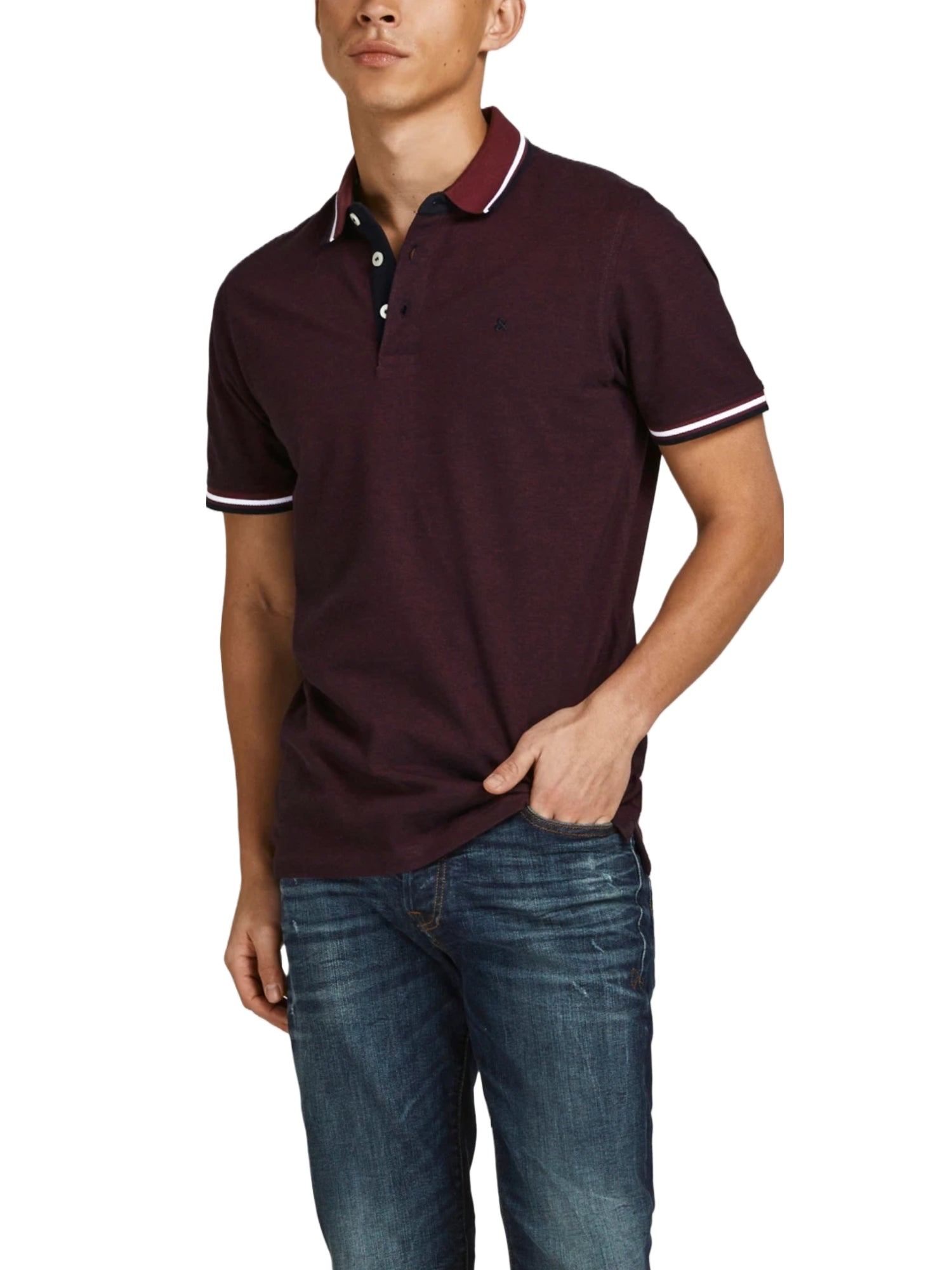 Polo Bordeaux Jack&jones