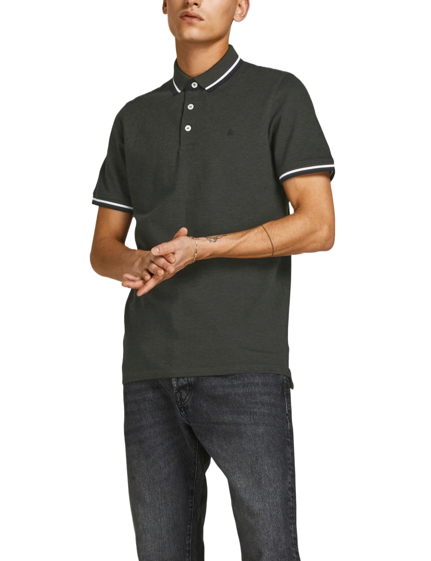 Polo Verde Scuro Jack&jones