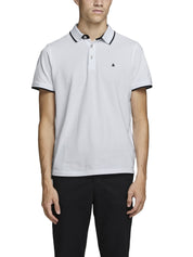 Polo Bianco Nero Jack&jones