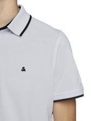 Polo Bianco Nero Jack&jones