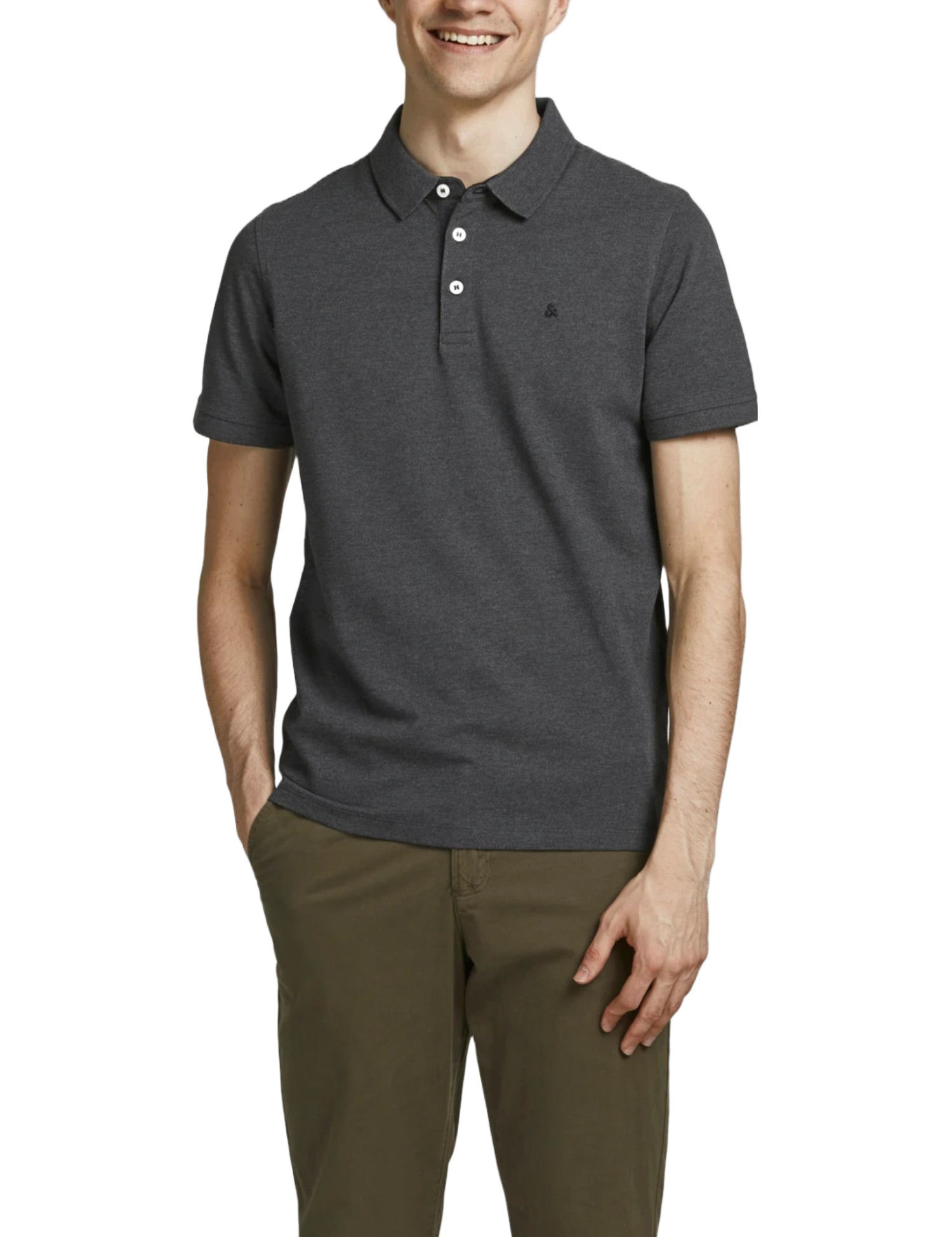 Polo Grigio Scuro Jack&jones