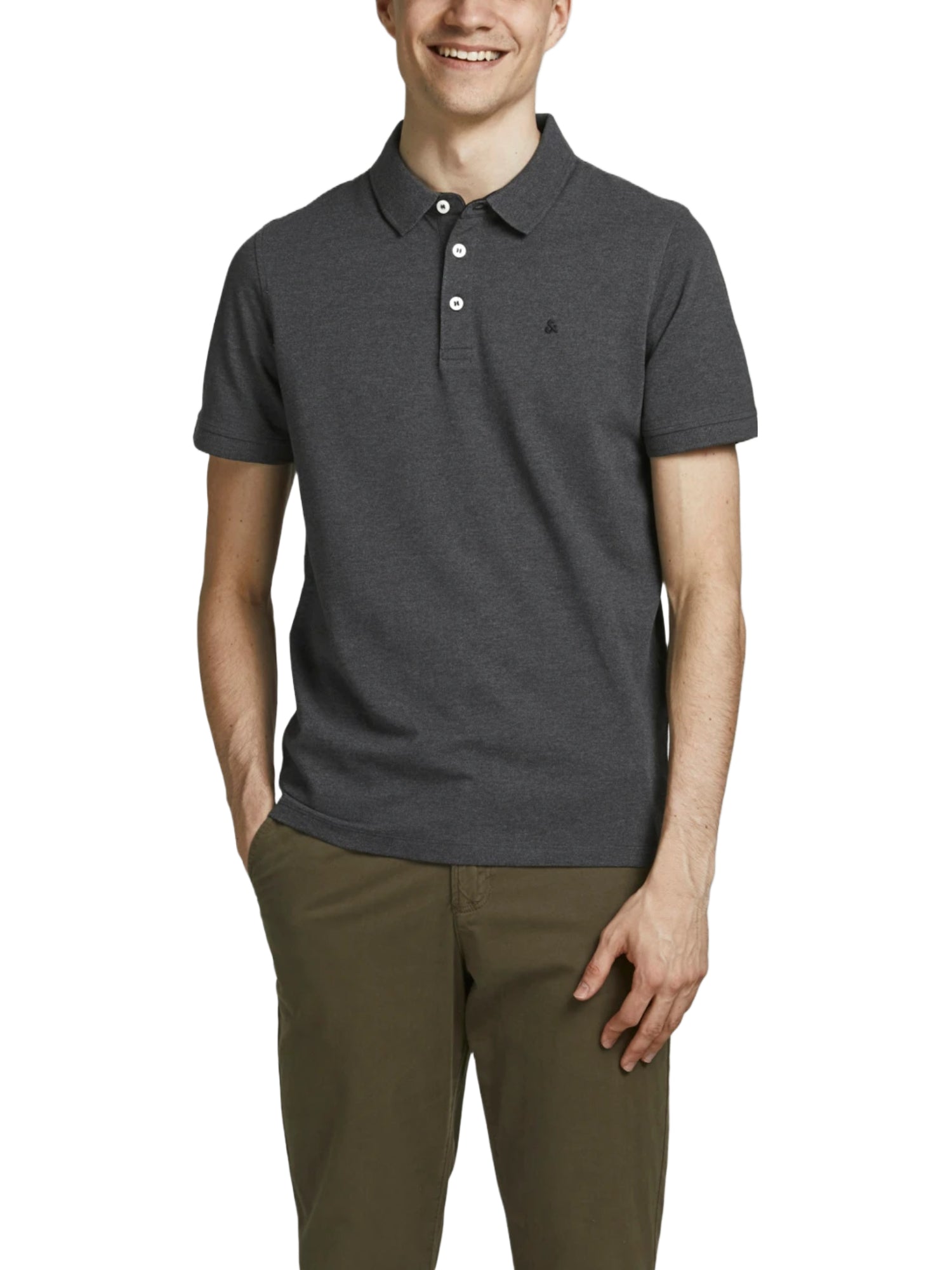 Polo Grigio Scuro Jack&jones