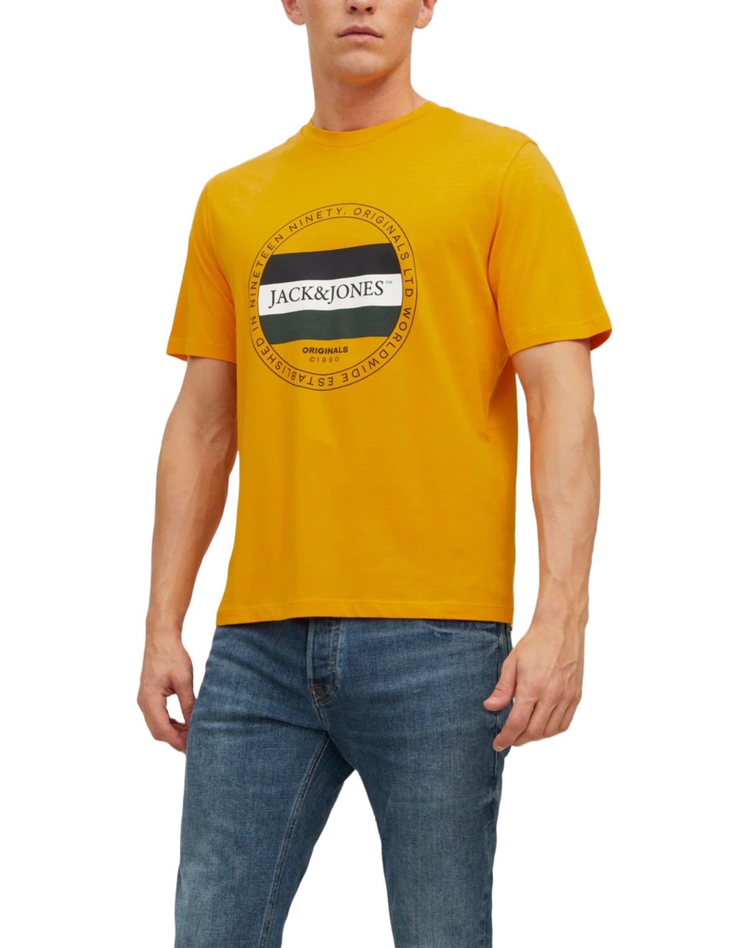 T-shirt Giallo Jack&jones