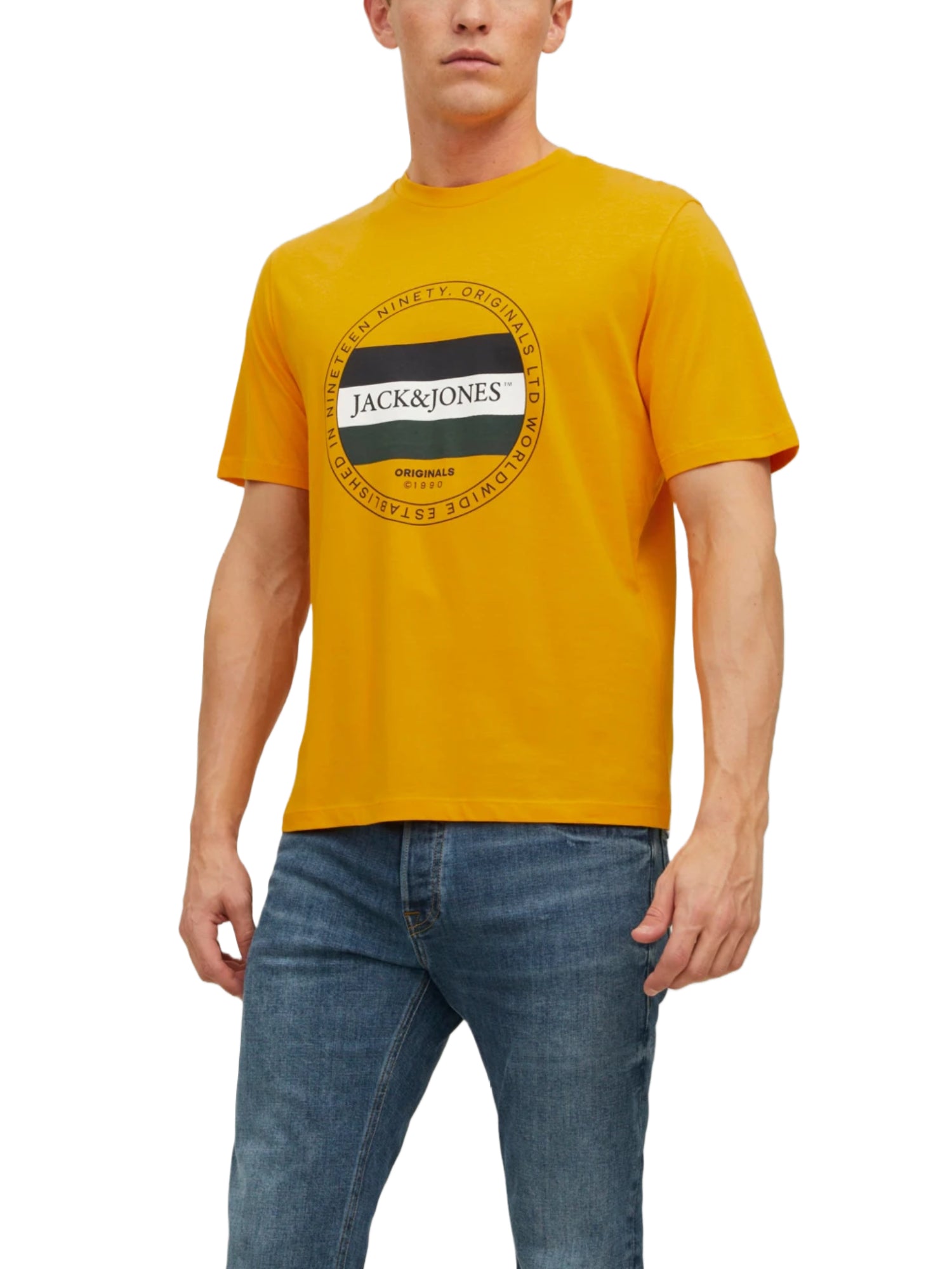 T-shirt Giallo Jack&jones