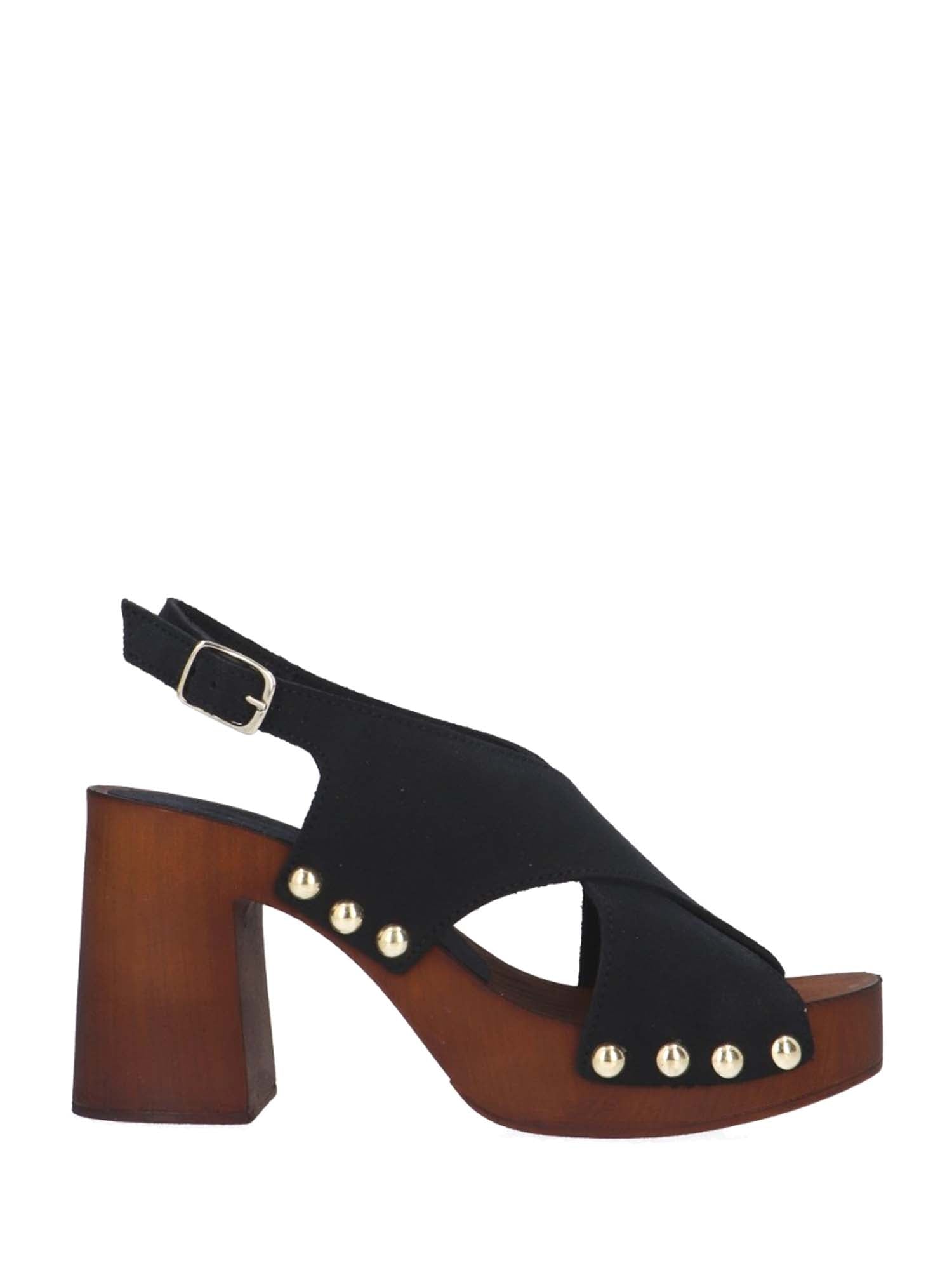 Sandali tacco Nero Pregunta