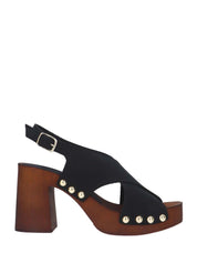 Sandali tacco Nero Pregunta