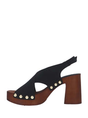 Sandali tacco Nero Pregunta