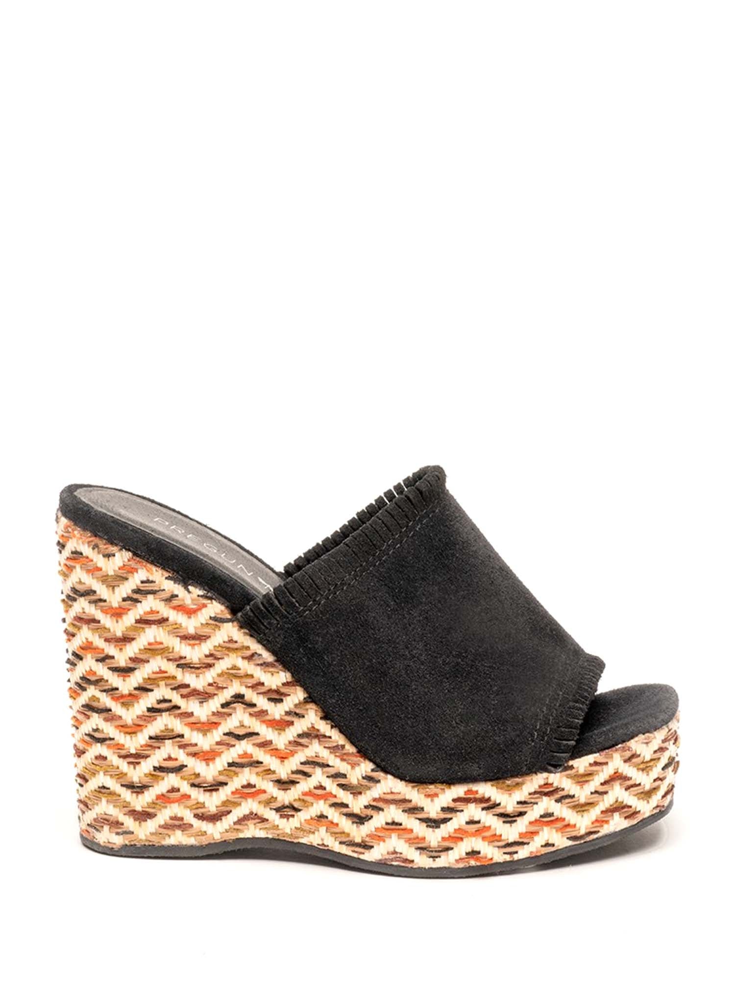 Sandali zeppa Nero Pregunta