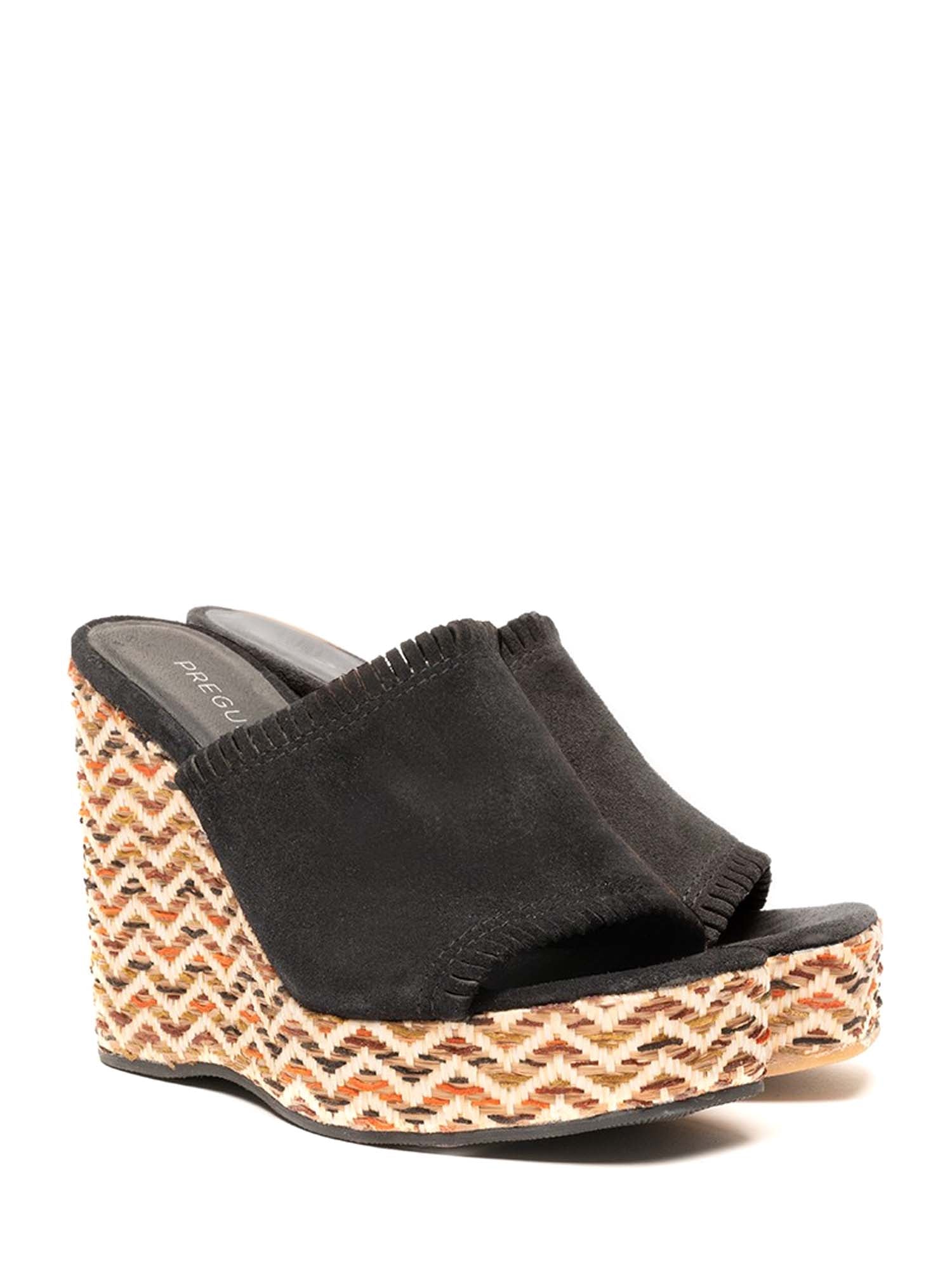 Sandali zeppa Nero Pregunta