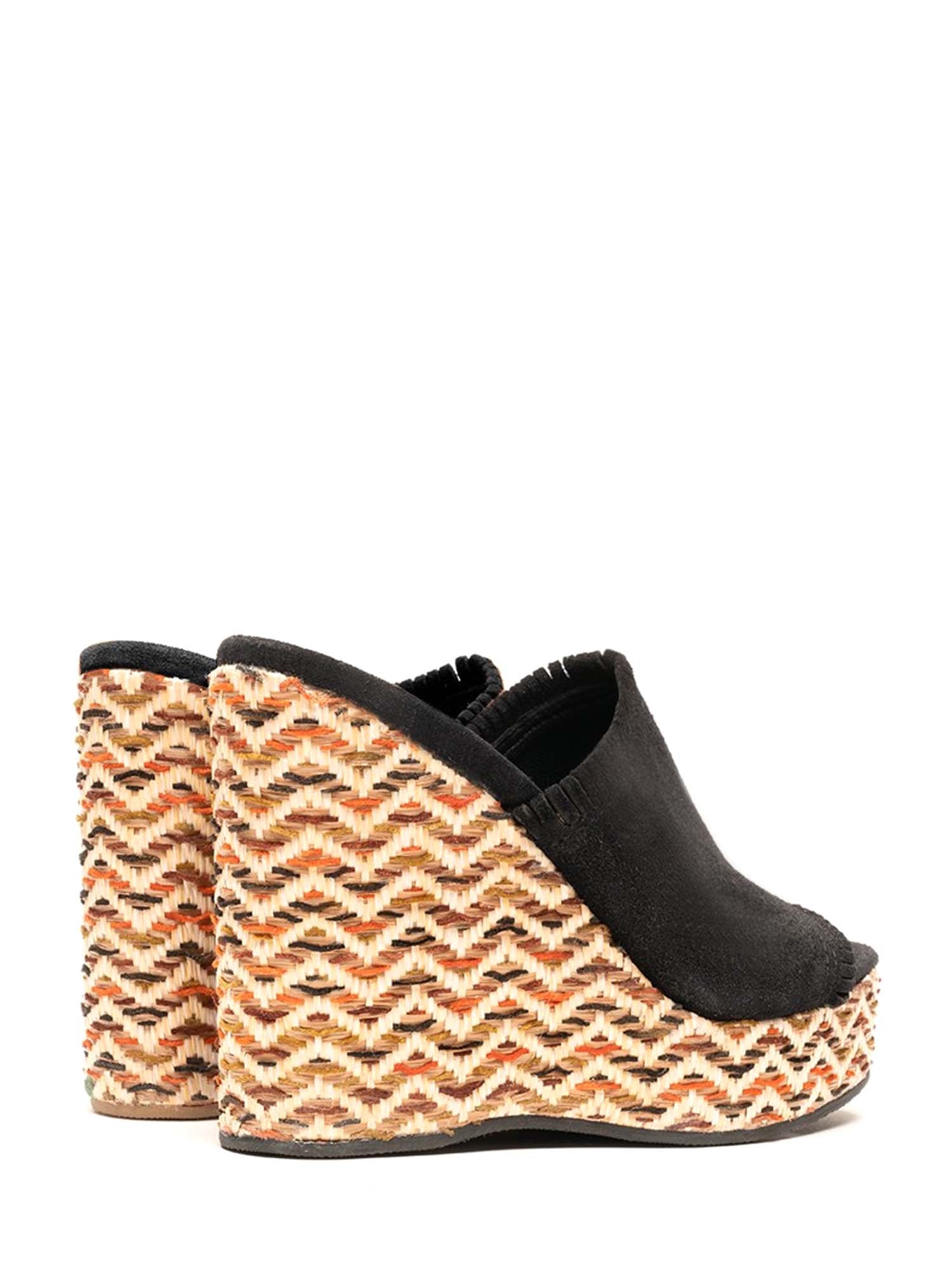 Sandali zeppa Nero Pregunta