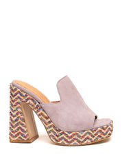 Sandali tacco Viola Pregunta