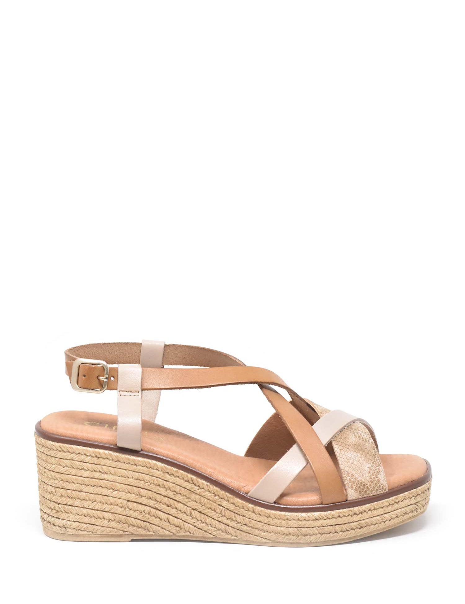 Sandali zeppa Marrone Cinzia Soft