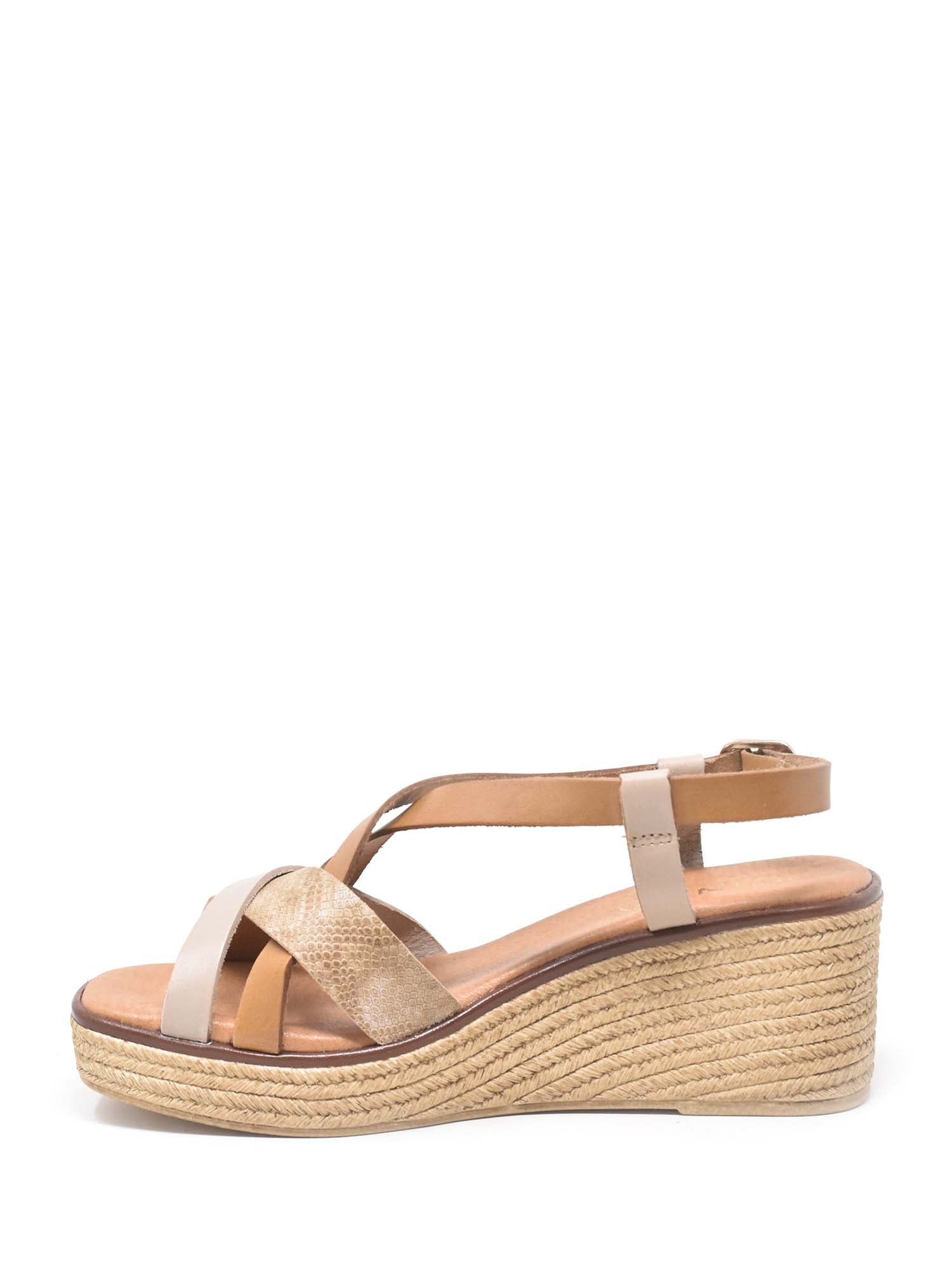 Sandali zeppa Marrone Cinzia Soft