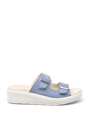 Sandali zeppa Blu Cinzia Soft