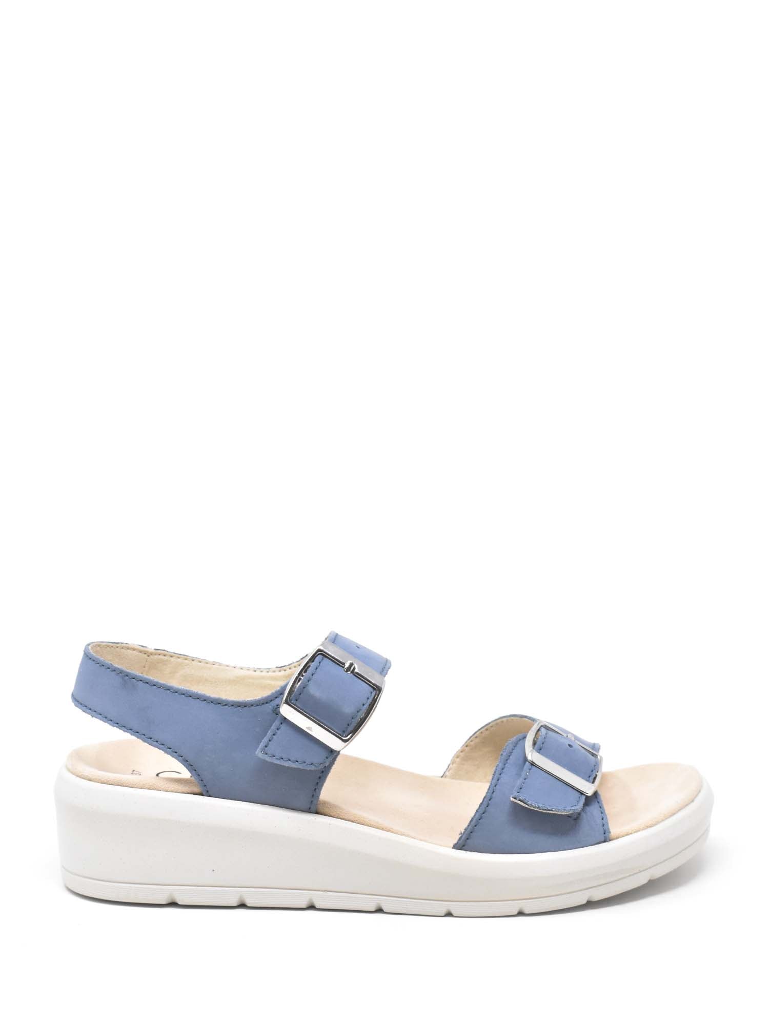 Sandali zeppa Blu Cinzia Soft