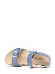 Sandali zeppa Blu Cinzia Soft