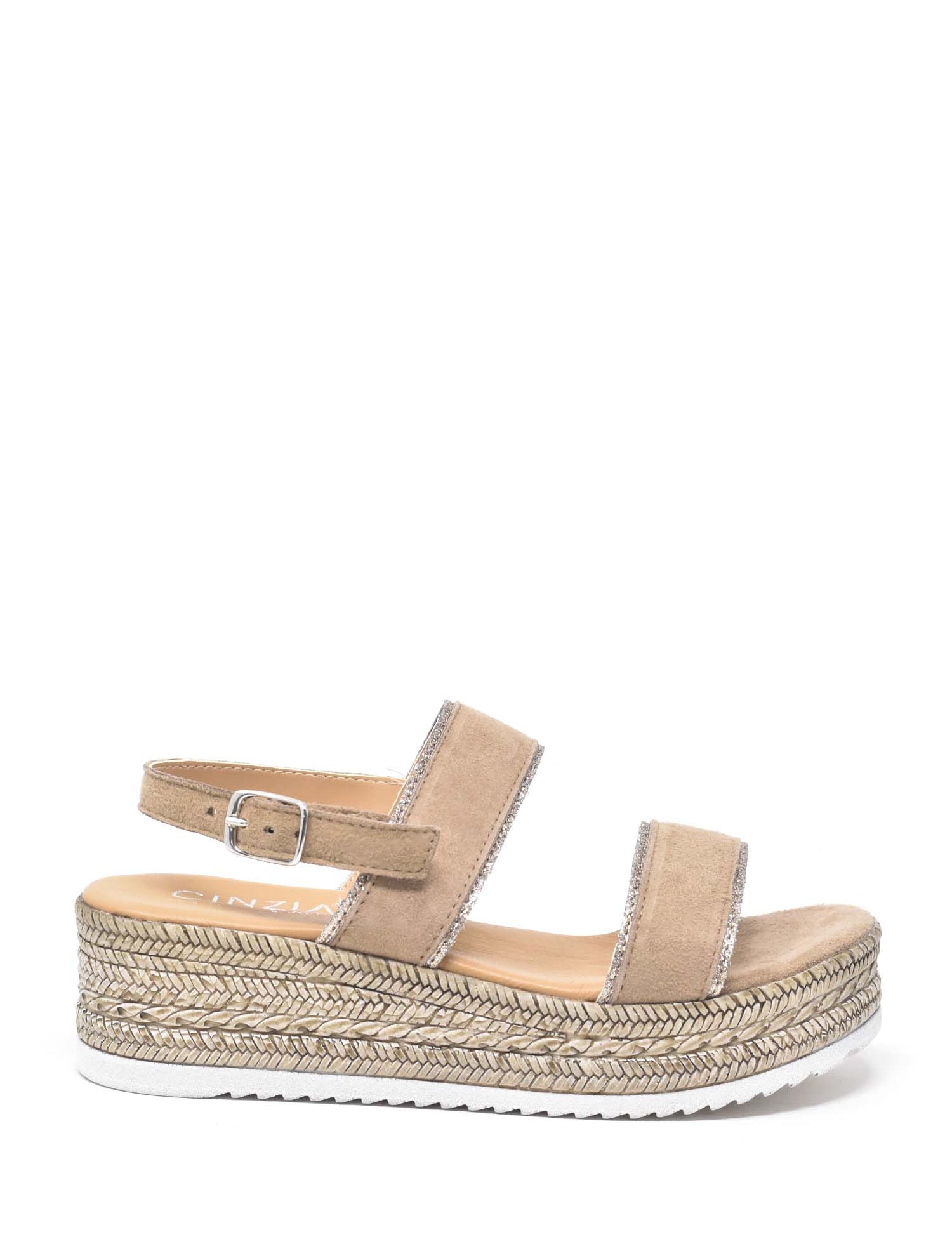 Sandali con strappi Beige Cinzia Soft