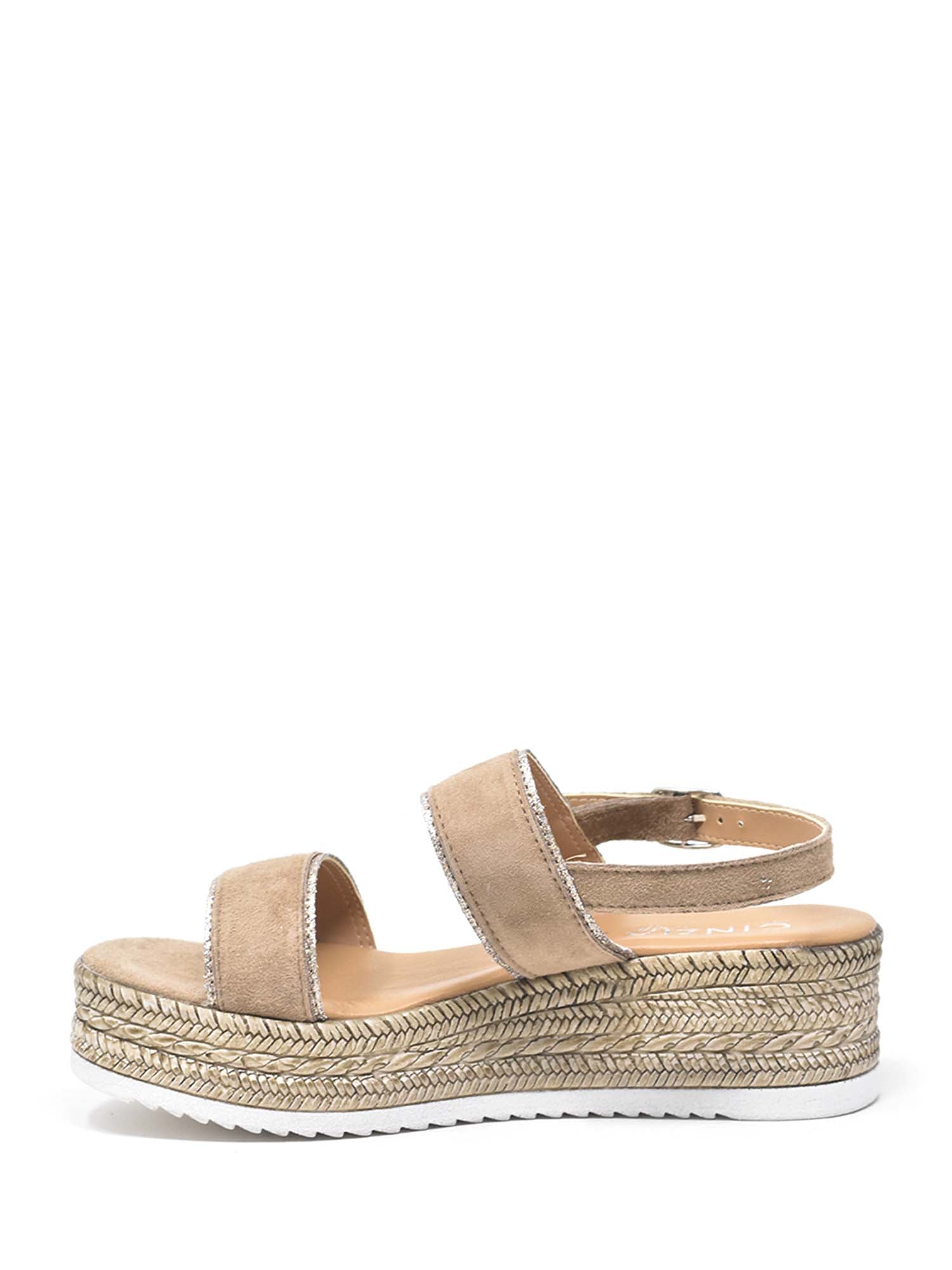 Sandali con strappi Beige Cinzia Soft
