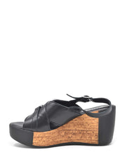 Sandali zeppa Nero Cinzia Soft