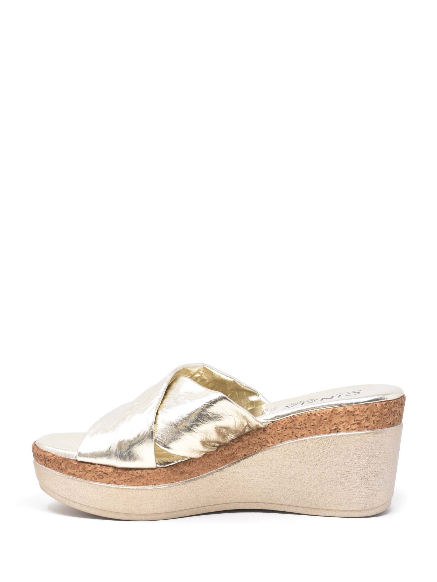 Sandali zeppa Dorato Cinzia Soft