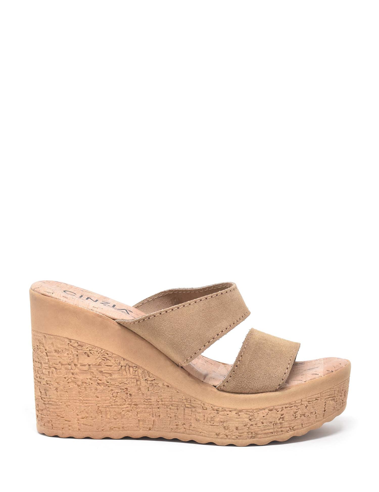 Sandali zeppa Beige Cinzia Soft