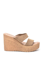 Sandali zeppa Beige Cinzia Soft