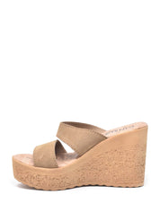 Sandali zeppa Beige Cinzia Soft