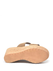 Sandali zeppa Beige Cinzia Soft