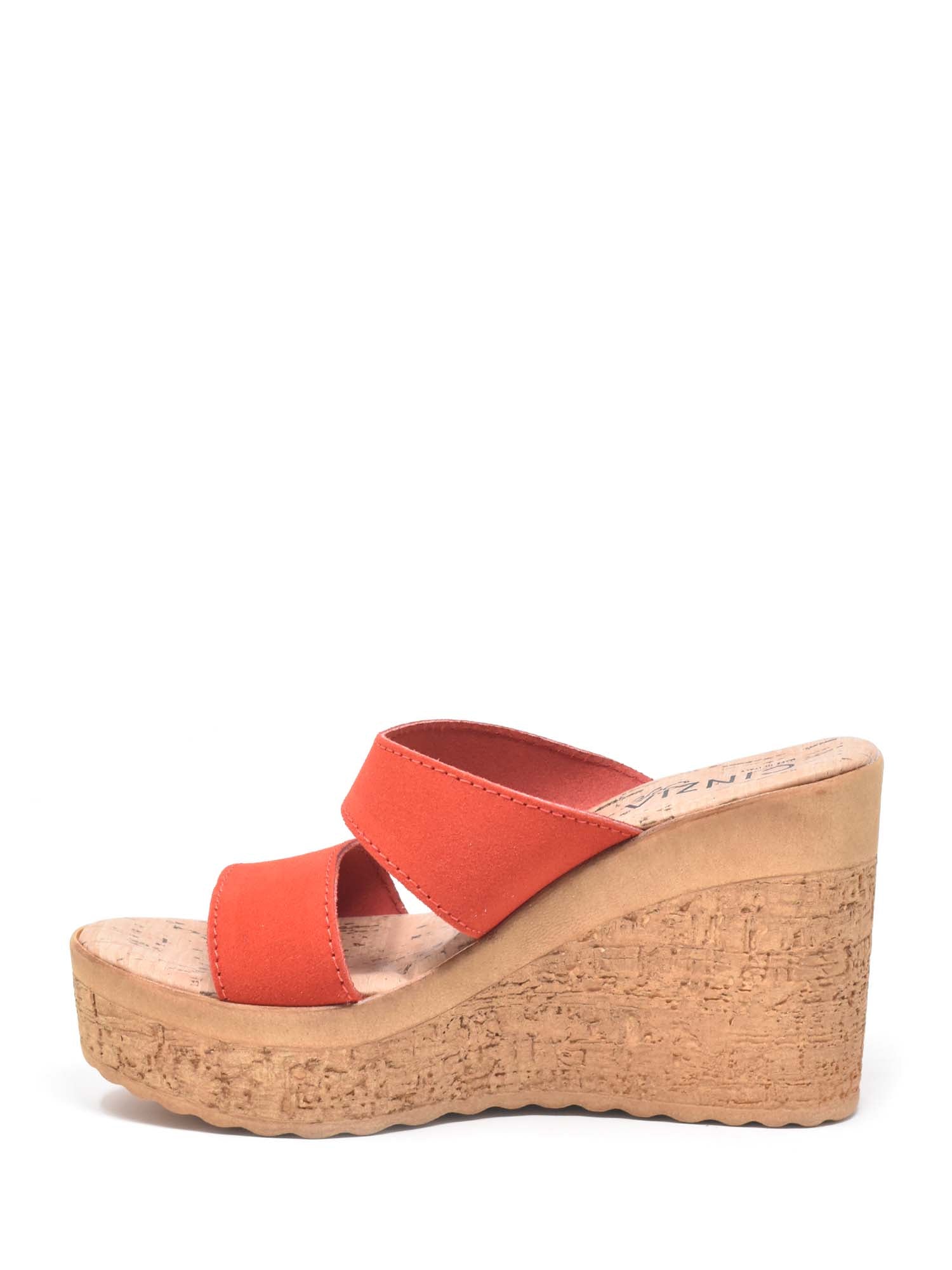 Sandali zeppa Rosso Cinzia Soft