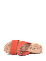 Sandali zeppa Rosso Cinzia Soft