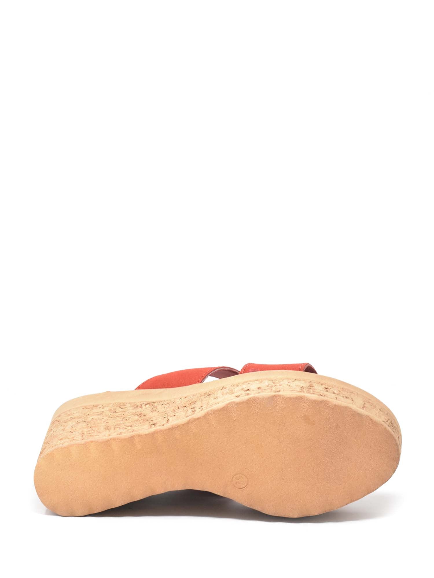 Sandali zeppa Rosso Cinzia Soft