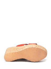 Sandali zeppa Rosso Cinzia Soft