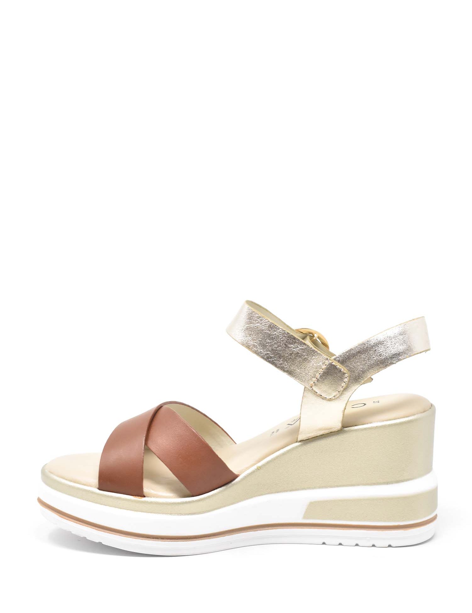 Sandali zeppa Marrone Cinzia Soft