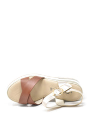 Sandali zeppa Marrone Cinzia Soft