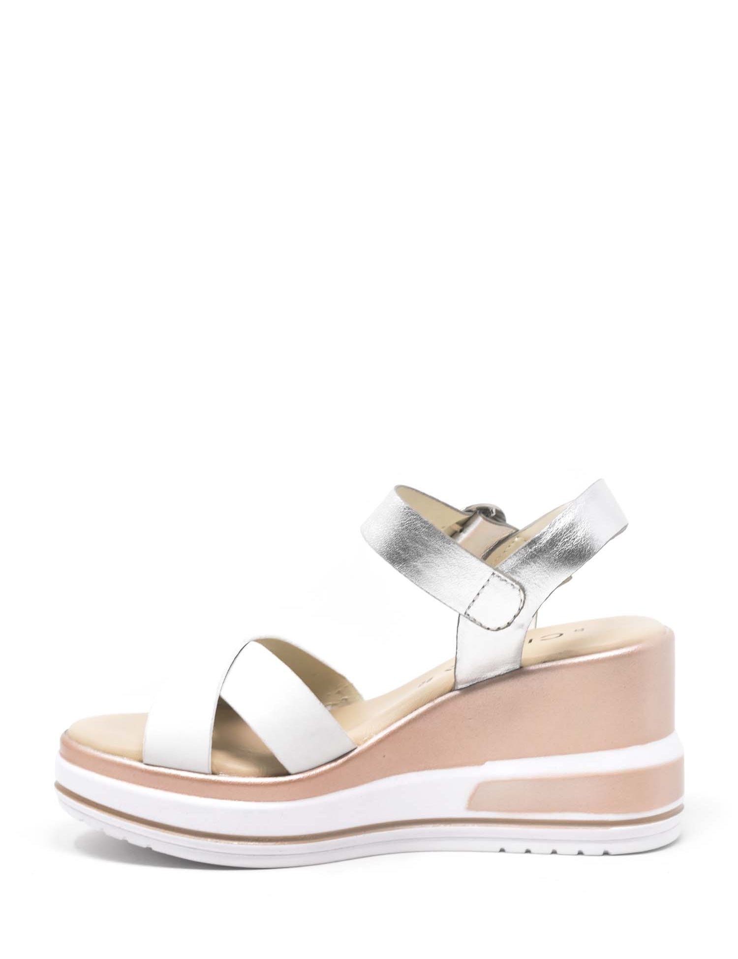 Sandali zeppa Bianco Cinzia Soft