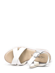 Sandali zeppa Bianco Cinzia Soft