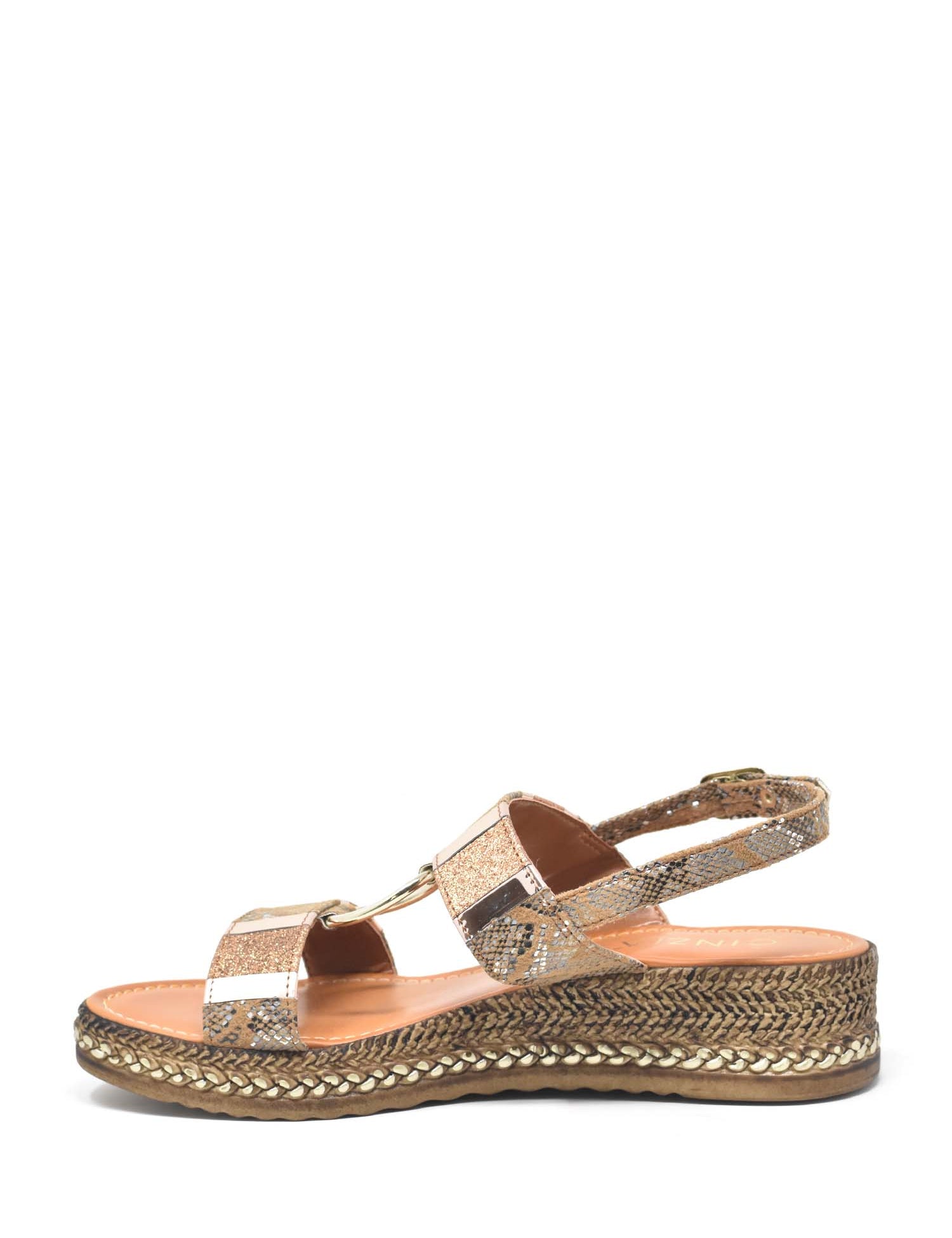 Sandali zeppa Marrone Cinzia Soft