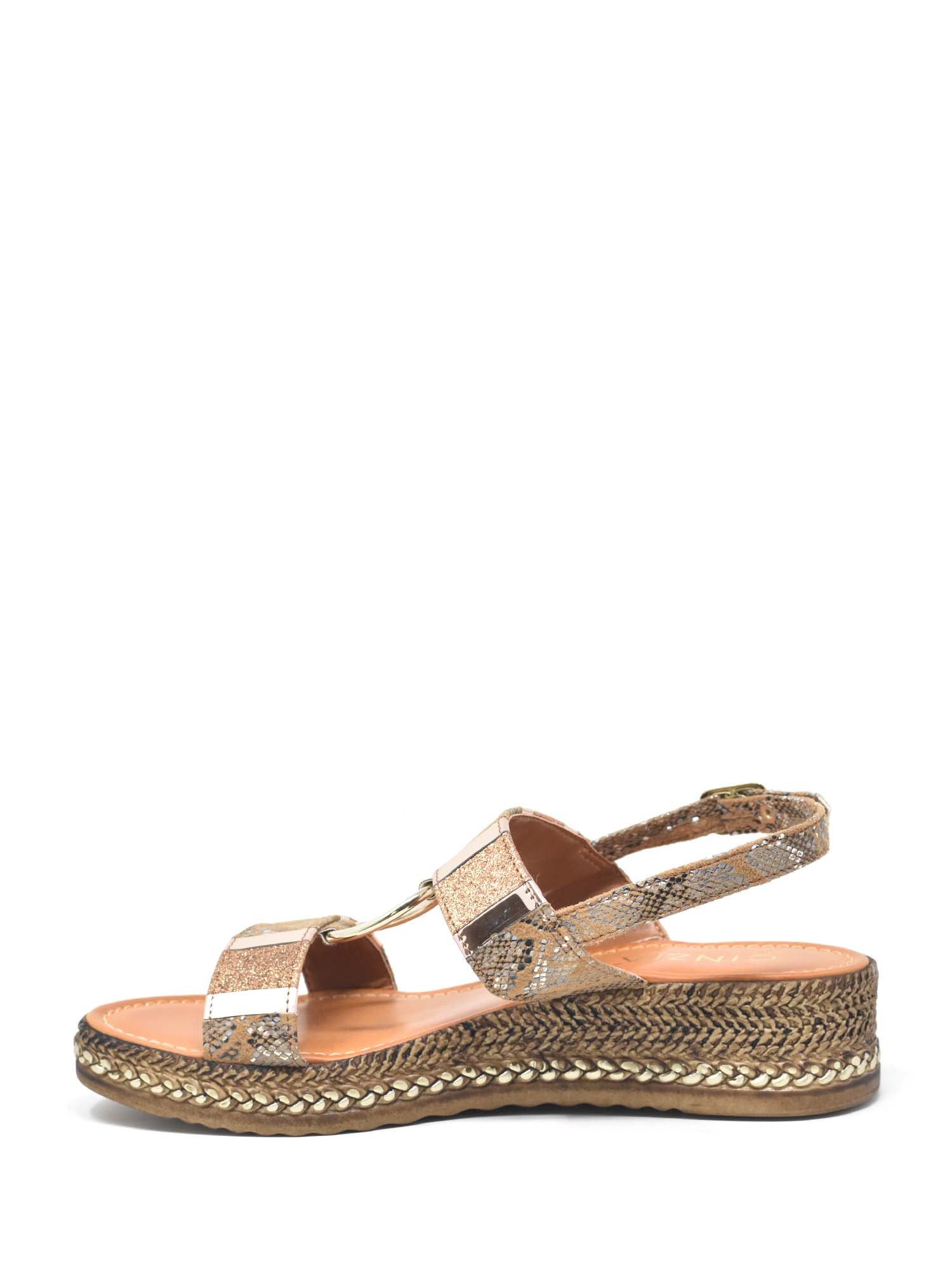 Sandali zeppa Marrone Cinzia Soft