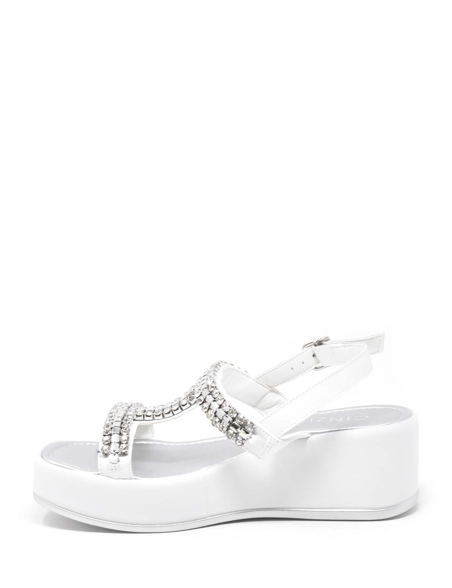 Sandali zeppa Bianco Cinzia Soft