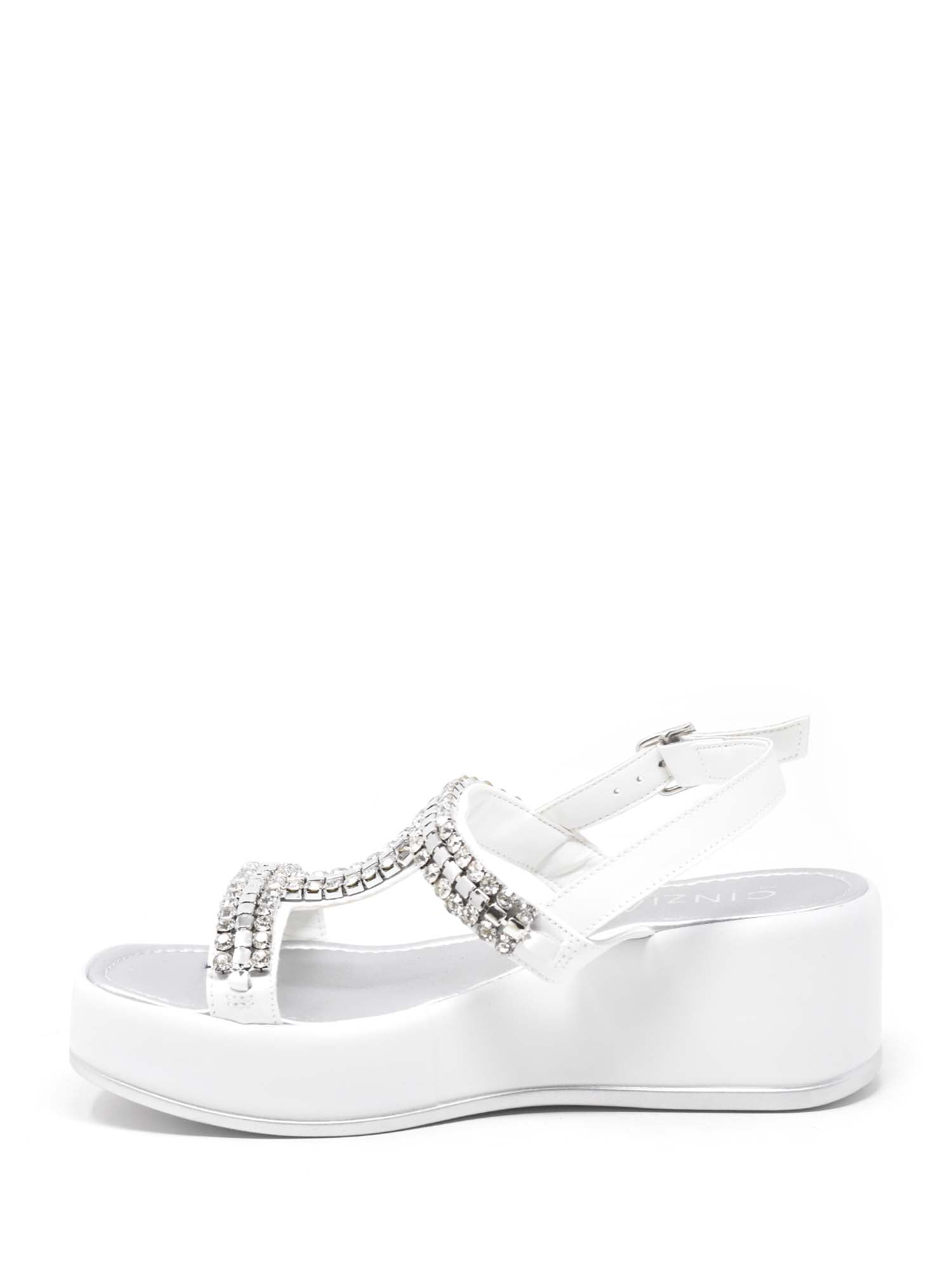 Sandali zeppa Bianco Cinzia Soft
