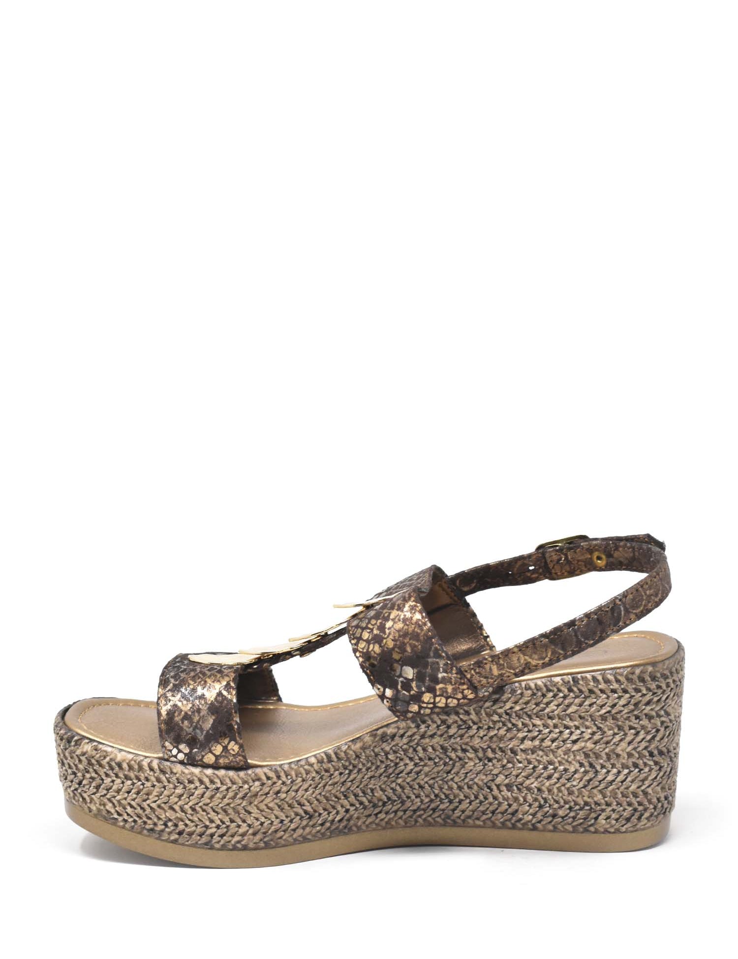 Sandali zeppa Marrone Cinzia Soft