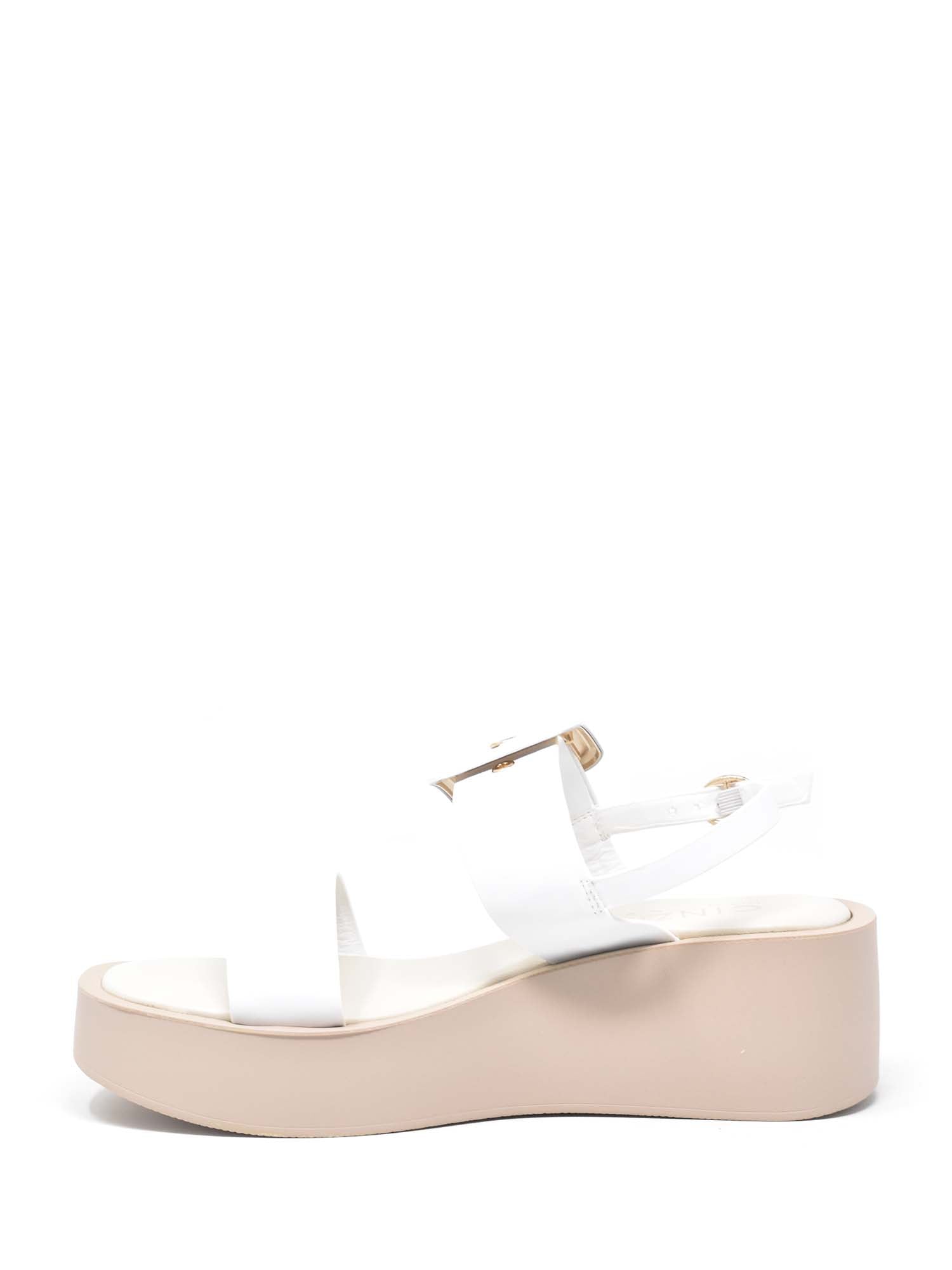 Sandali zeppa Bianco Cinzia Soft