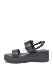 Sandali zeppa Nero Cinzia Soft