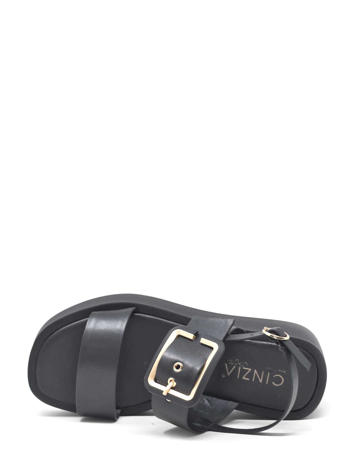 Sandali zeppa Nero Cinzia Soft