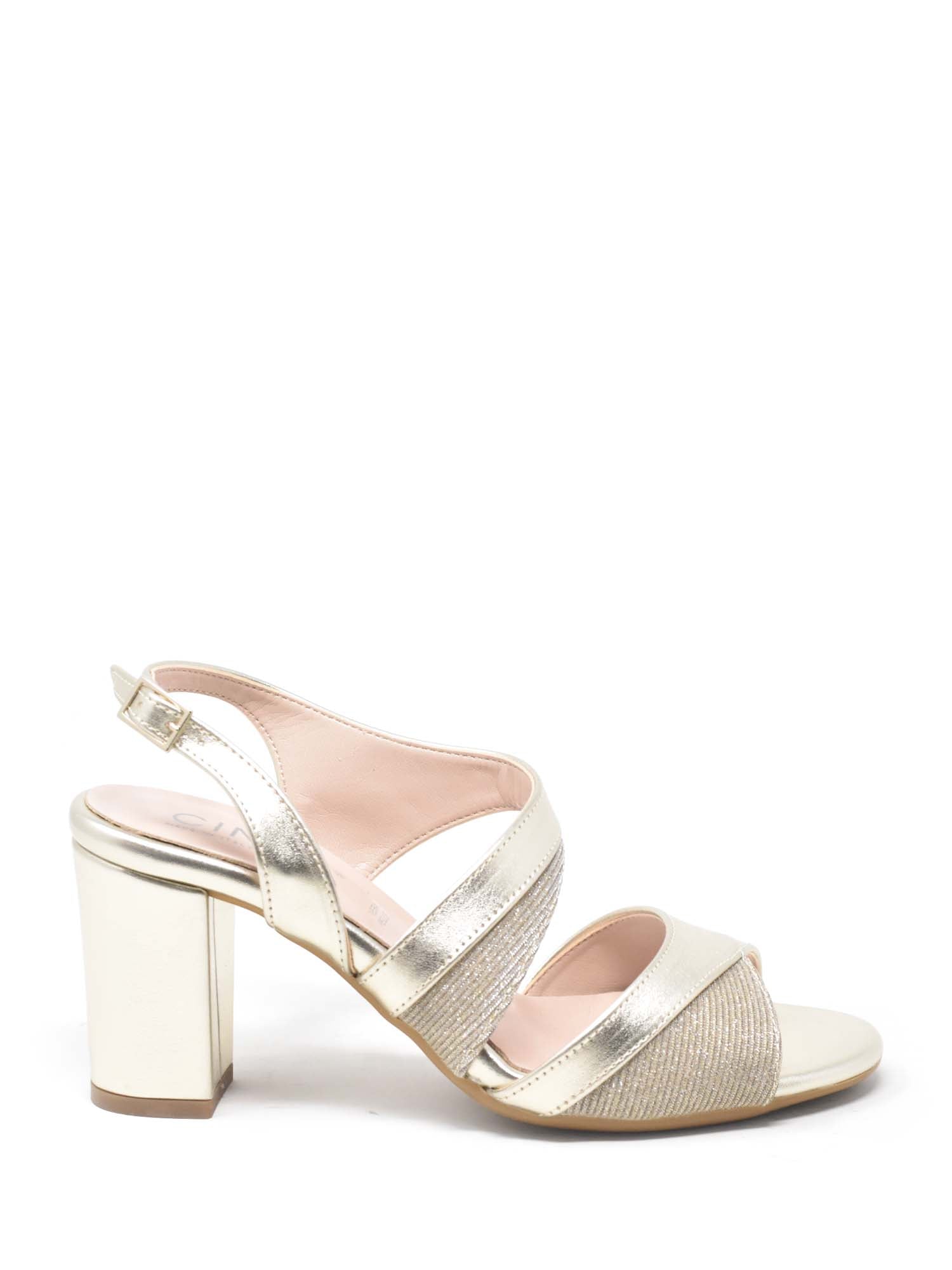 Sandali tacco Dorato Cinzia Soft