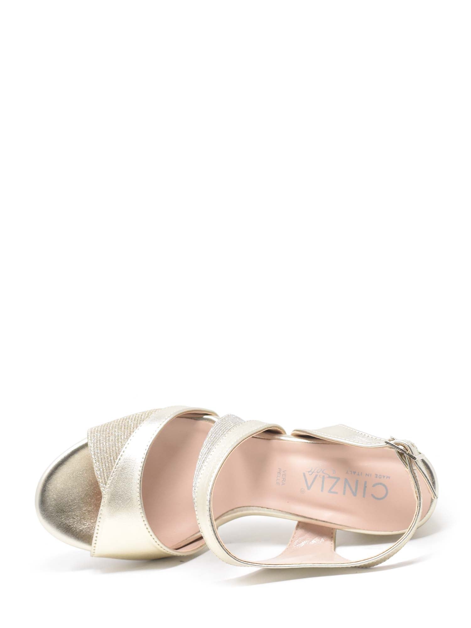 Sandali tacco Dorato Cinzia Soft