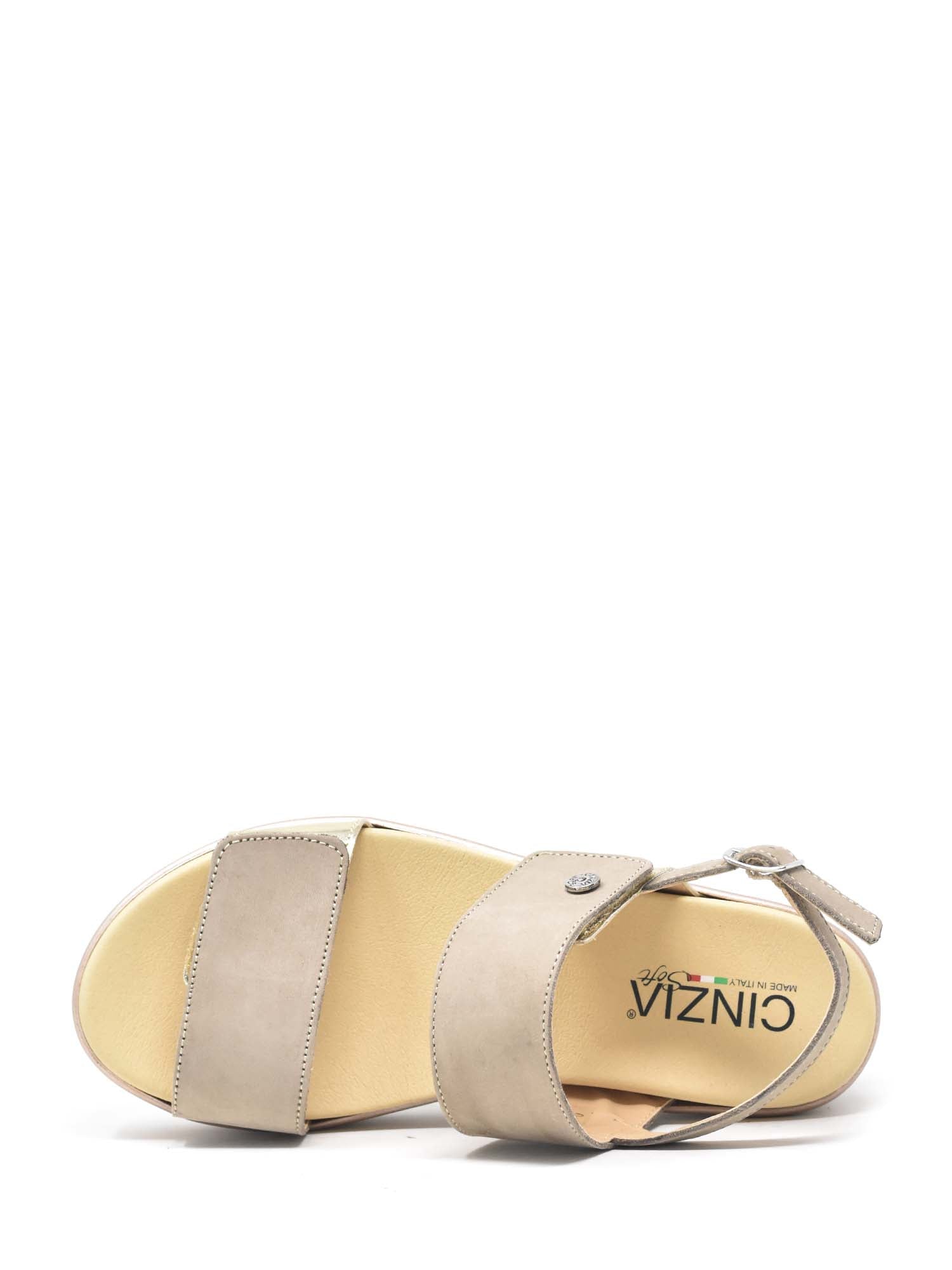 Sandali con strappi Oro Cinzia Soft