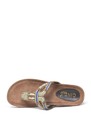 Infradito Marrone Blu Cinzia Soft